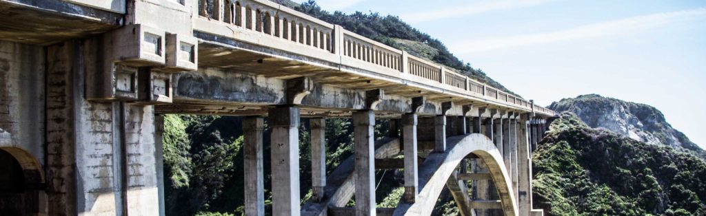 A photo of a bridge in California.