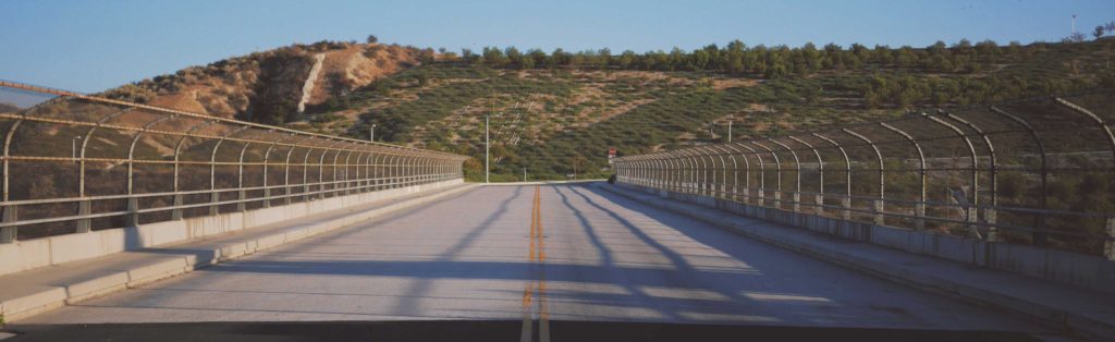 A photo of a highway overpass.